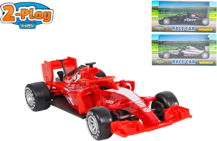 2-Play Traffic metalen formule 13 cm – vrijloop, 3 kleuren