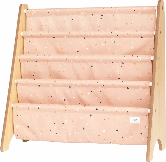 3 Sprouts boekenstandaard recycled terrazzo/clay