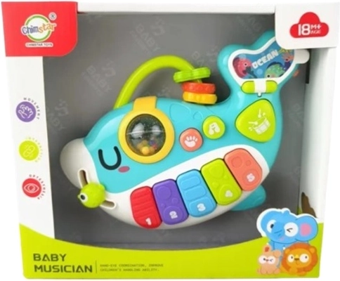 Kinderpianootje Dolfijn in doosje