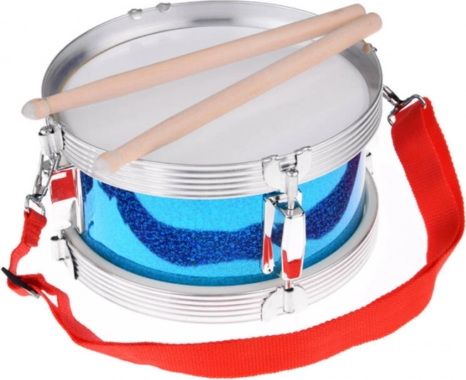 Kinderdrum met metalen ring en draagriem
