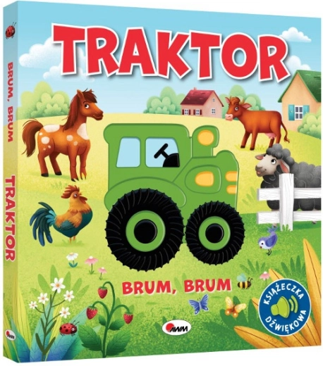 Brum Brum tractor – zintuiglijk boek met geluiden voor kinderen