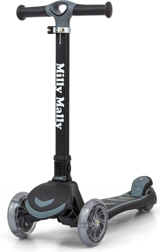 Driewielige kinderscooter Milly Mally Boogie – Zwart