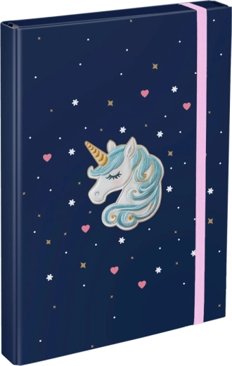 Mappen voor schoolschriftjes A4 Unicorn Gold BAAGL