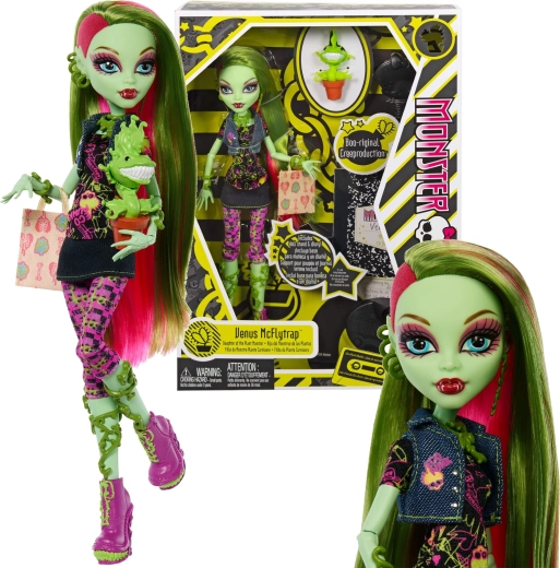 Monster High Venus McFlytrap pop 26 cm Creeproduction met accessoires en huisdiertje