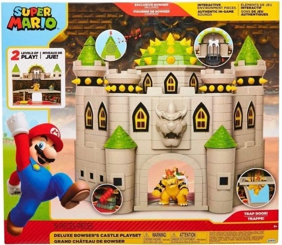 speelset Super Mario – Bowsers kasteel met geluidseffecten