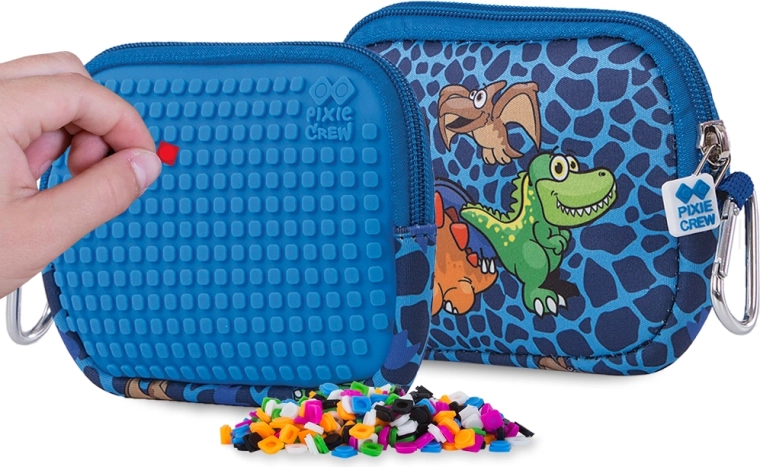 Pixie Crew universeel etui Dino blauw