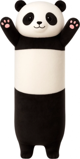 Pluchen Panda Kussen zwart-wit 70 cm