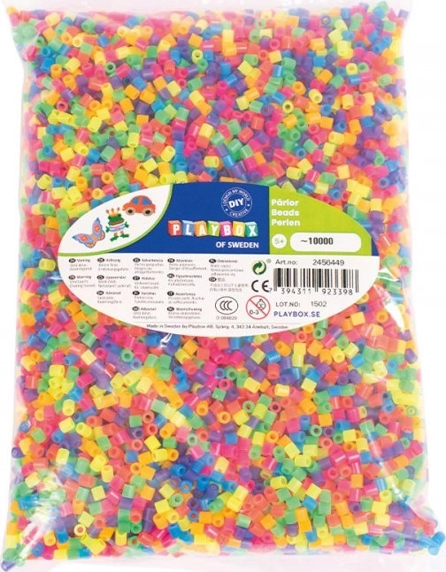 Playbox strijkkralen neon 10000 stuks