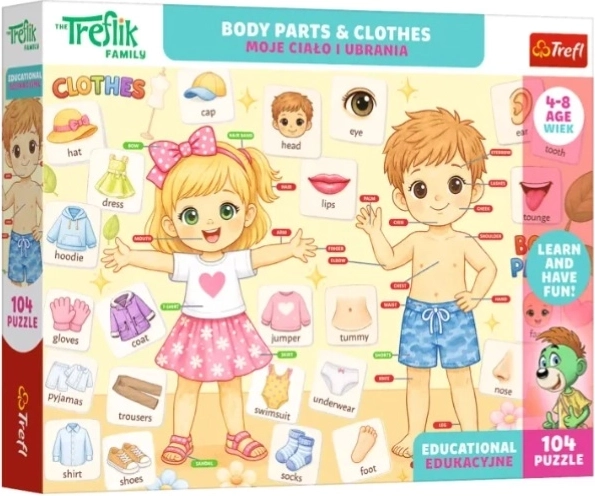 Educatieve puzzel Edu 104 Moje ciało i ubrania - 1 stuk