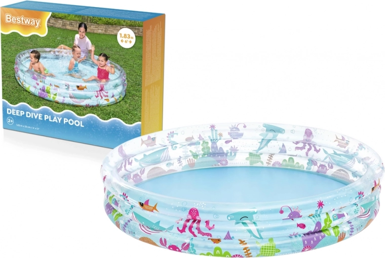 opblaasbaar zwembad Zee wereld Bestway