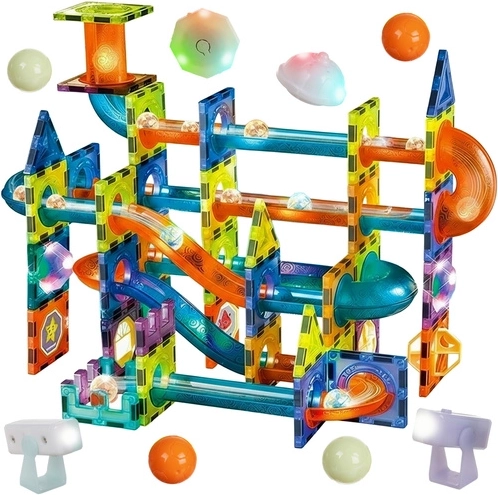 Magnetische bouwset Iso Trade – knikkerbaan 110 onderdelen