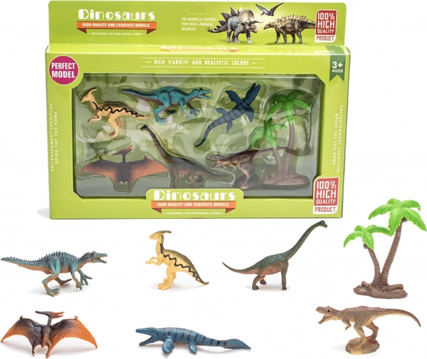 Set van dinosaurusfiguren 7 stuks 5 cm