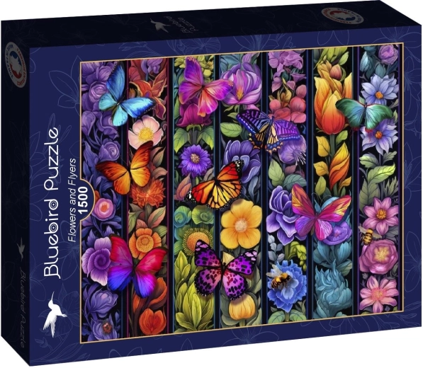 Bluebird puzzel Bloemen en vlinders 1500 stukjes