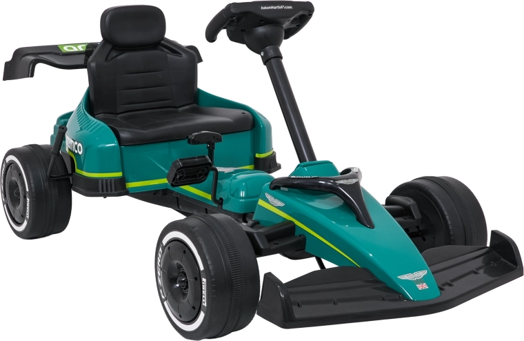 Aston Martin trapauto groen