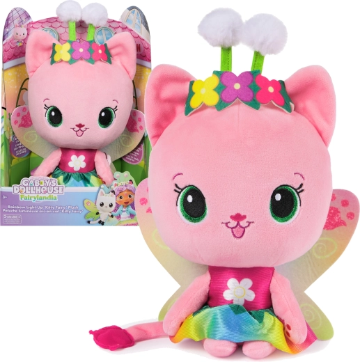 Spin Master Gabby’s Dollhouse pluchen feeënkatje Wróžkicia interactief 35 cm