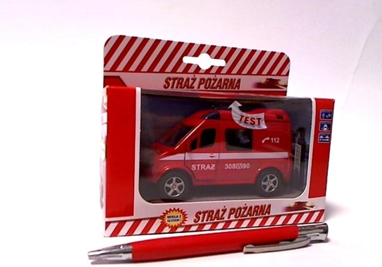 Brandweerbusje met stemgeluid 11 cm