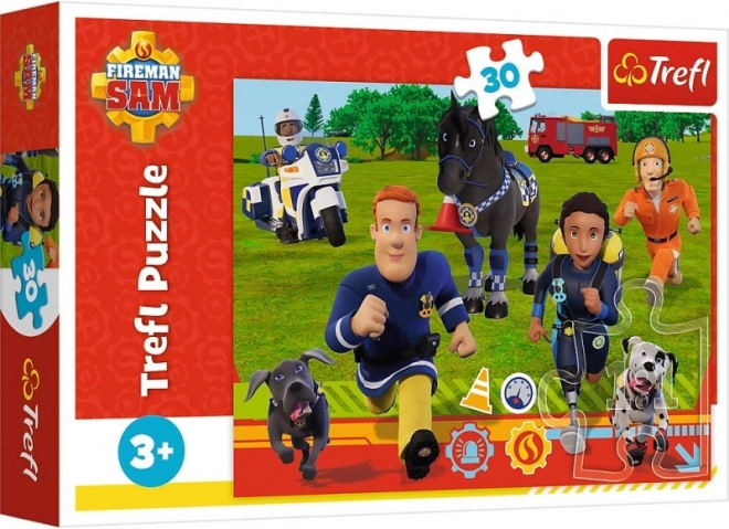 Puzzel BRANDWEERMAN SAM – klaar om te helpen, 30 stukjes, TREFL