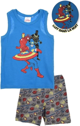Lichtgevende zomerpyjama Avengers voor jongens