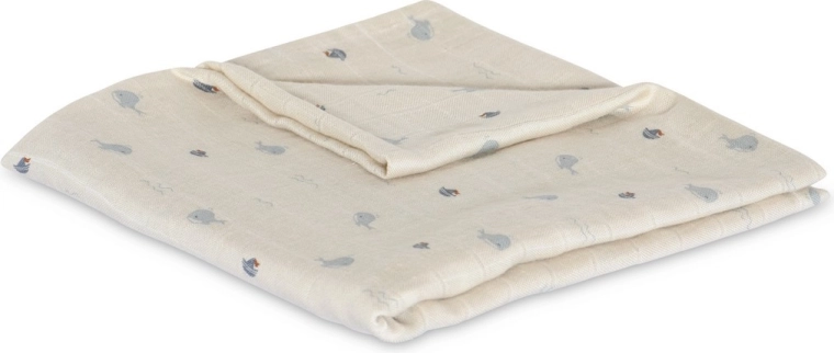 NuuRoo valentin mousselinedoek van bamboe ocean