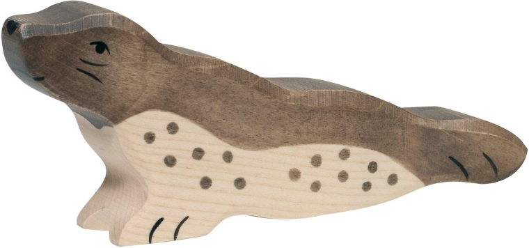 Holztiger zeehond met kop naar voren - 1 stuk
