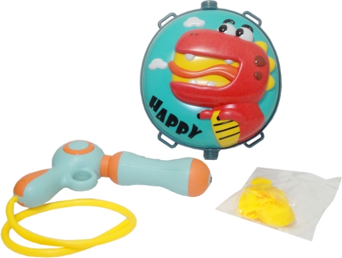 Waterpistool met rugzaktank met dinosaurus