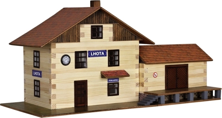 Walachia houten lijmbouwpakket treinstation