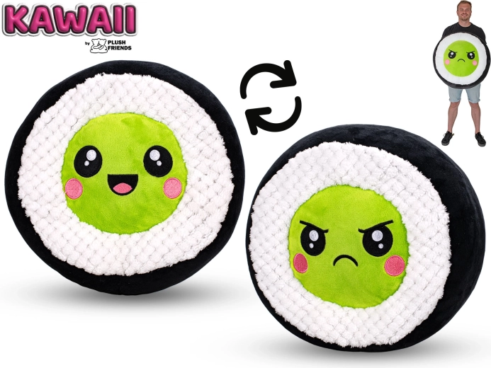 Pluchen sushi avocado 60 cm Plush Friends Kawaii - 1 stuk