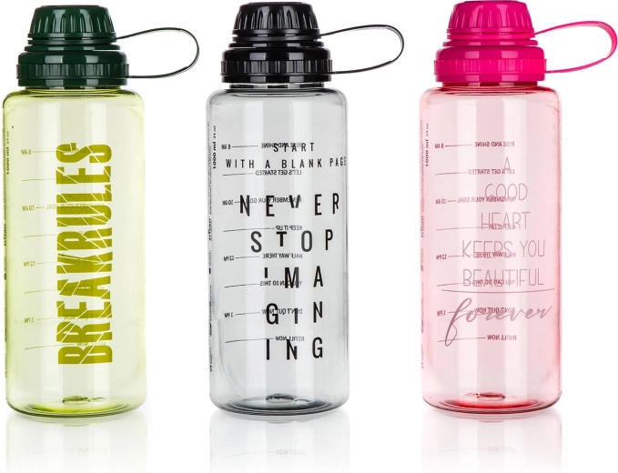 WALLY sportwaterfles 1 l van tritan, mix kleuren