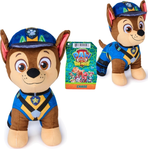 Spin Master Paw Patrol: dino-avontuur - pluchen Chase 20 cm - 1 stuk