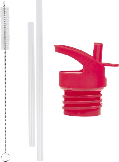 A Little Lovely Company set accessoires voor roestvrijstalen fles Kers