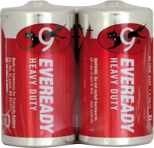 Energizer Eveready Heavy Duty Red batterijen D R20 1,5 V, 2 stuks
