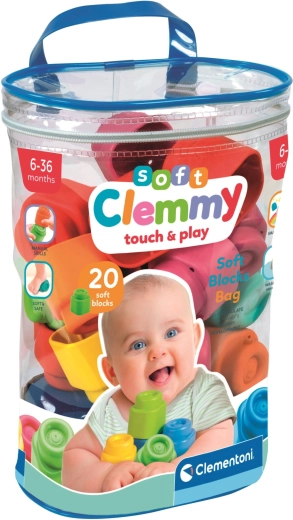 Zachte Clemmy blokken in een plastic tas