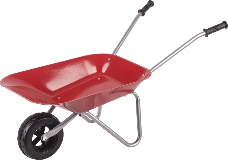 Metalen kinderkruiwagen voor in de tuin Classic World EDU