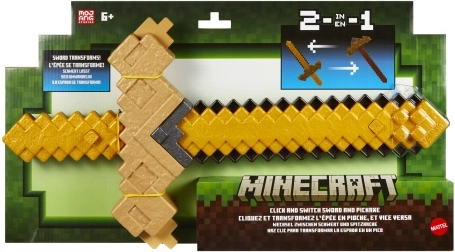 Minecraft transformerend zwaard en pikhouweel 2-in-1