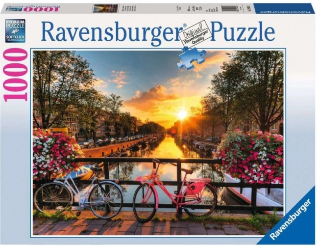 Puzzel 1000 stukjes Fietsen in Amsterdam