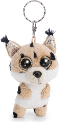 Nici Glubschis pluche sleutelhanger lynx Lenzo 9 cm - 1 stuk
