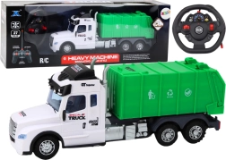 Groene RC auto met afstandsbediening en effecten