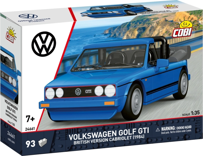 Cobi Volkswagen Golf GTI Cabriolet 1984 Britse versie 1:35 (93 onderdelen)
