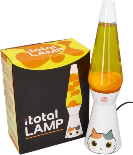 Decoratieve lavalamp witte kat