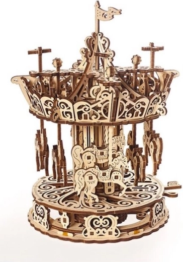 Houten mechanische draaimolen UGEARS 3D-puzzel