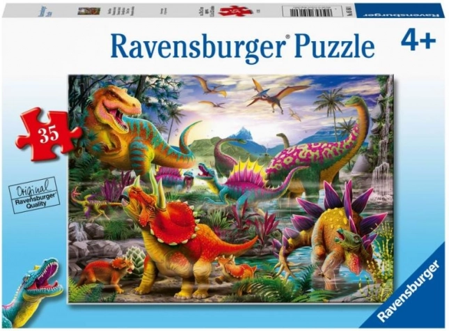 Ravensburger puzzel T‑Rex Terror 35 stukjes