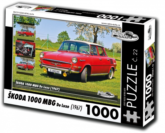puzzel retro-auto’s Škoda 1000 MBG De Luxe 1000 stukjes