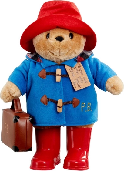 Pluche teddybeer Paddington met koffertje