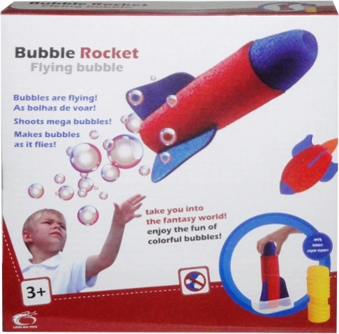 Schuimraket voor zeepbellen