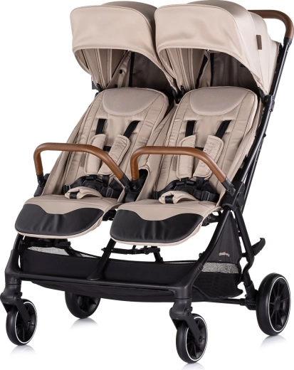 Dubbele sportbuggy Chipolino Twinity Tiramisu