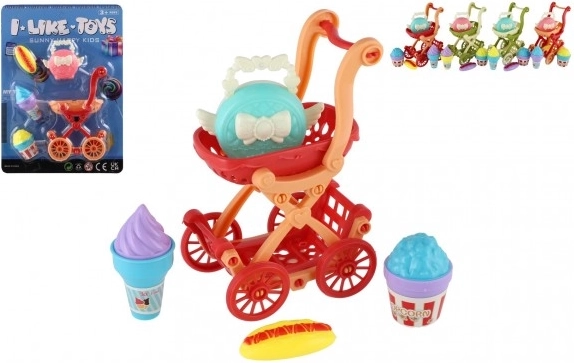 Mini kinderwagen met accessoires voor kinderen