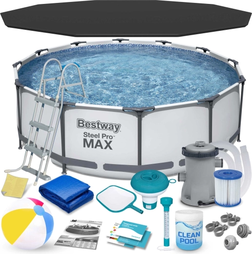 Tuinframezwembad 366 × 100 cm set 17-in-1 BESTWAY