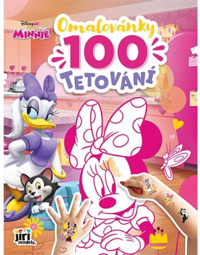 Kleurboek en 100 tattoos Minnie