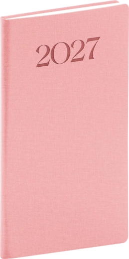 Notique zakagenda Biella 2027 roze 9 × 15,5 cm