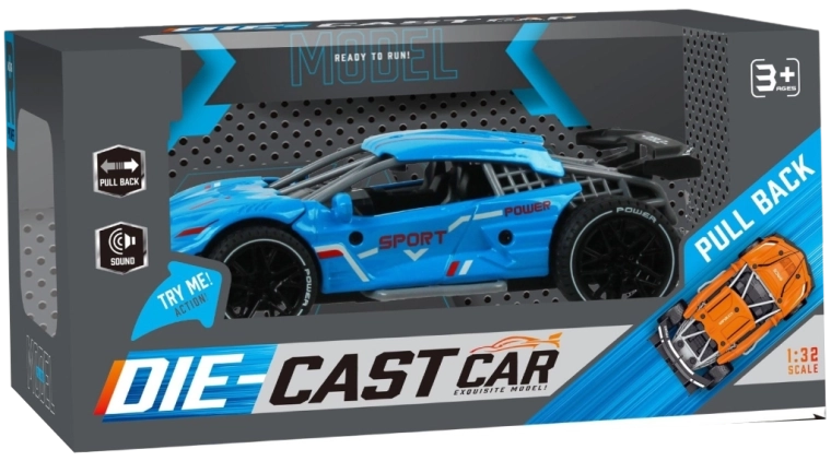 Raceauto 1:32 met terugtrekmechanisme